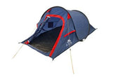 Polyester Camping Tent 2 Person Ultralight Easy Set Up and Carry Family Backpacking for Camping, Hiking, Outdoor Festivals, Car Trip, Blue,Red image 0