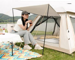 BISONBERG Outdoor Camping Tent for Fishing Travel Hiking Hunting Camping Room & Superior Air Waterproof Folding Pop Up Tent Camping (3-4 Person Tent) image 1