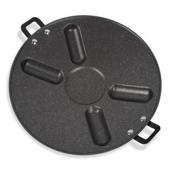 Non-Stick BBQ Grill Plate for Roasting, Cooking - Portable Stovetop, Indoor Outdoor Garden Camping, DIY Korean Barbecue Grill Pan Black image 0