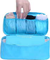 BISONBERG Cosmetic Organizer Bag Multipurpose Storage Bag for Women Travel Organizer Accessory Toiletry Cosmetics Bag Nylon - assorted colours image 0
