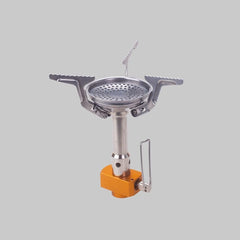 Camping Stove Burner | Portable Gas Stove | Butane Gas Burner For Outdoor Camping, Hiking, Picnic, Mini gas stove, Stainless Steel body | Folding Furnace, Camping Equipment With Pouch A12 image 0