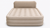 BISONBERG Premium Inflatable Air-Bed/ With Built-In Air- Pump And Backrest|Designed For Ultimate Comfort