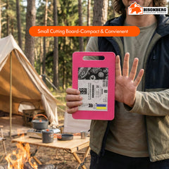 Bisonberg Compact Camping Cutting Board (25×16 cm) – Portable Outdoor Chopping Board with Handle image 2
