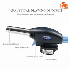 Flamethrower Butane Burner Auto Ignition Camping Weldin Blow Torch for Creme Brulee, Kitchen, Cooking, BBQ image 1