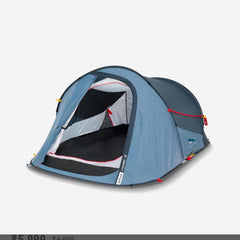 Polyester Camping Tent 2 Person Ultralight Easy Set Up and Carry Family Backpacking for Camping, Hiking, Outdoor Festivals, Car Trip, Blue,Red image 1