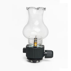 BisonBerg Vintage-Style Gas Camping Lantern – Adjustable Flame Lamp for Outdoor Use with Glass Globe and Refill Valve image 0