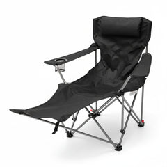 Reclining Camping Chair with Footrest – Portable Outdoor Lounge Seat image 0