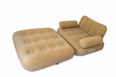 Inflatable Sofa Bed with Cushions – Portable Air Mattress Couch image 0