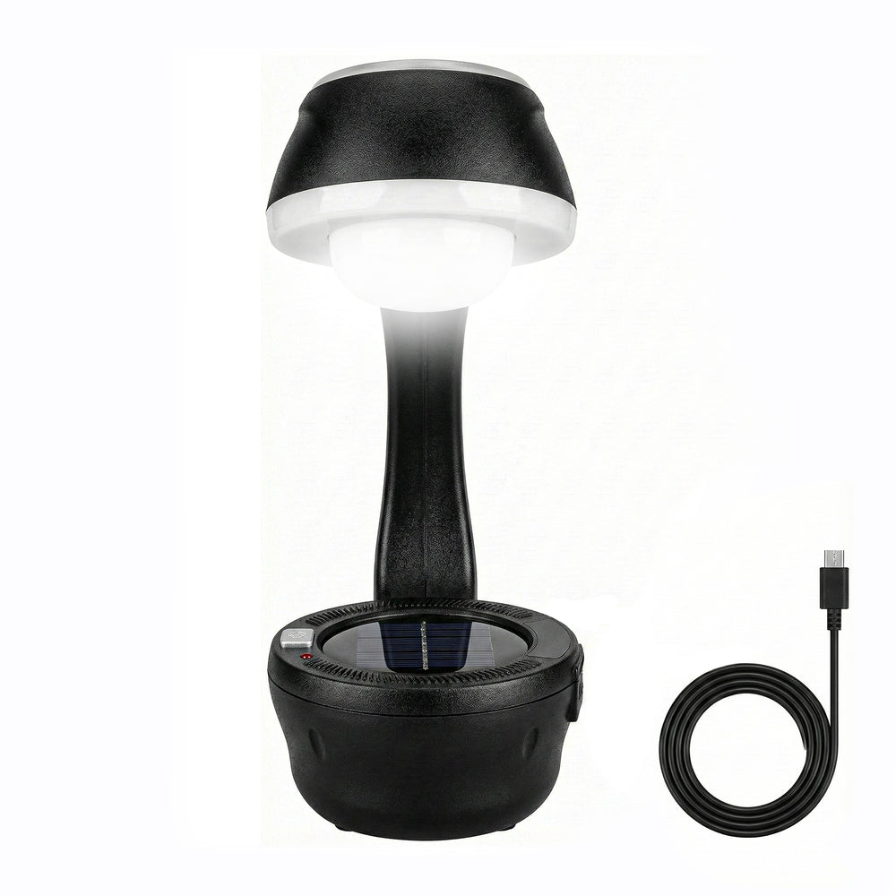 Solar Rechargeable Mushroom Lamp – Outdoor LED Garden & Camping Light image 0