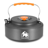 BISONBERG 0.8L Portable Water Kettle Water Pot | Teapot Coffee | Tea Kettle Outdoor Camping Hiking Picnic Pot - Aluminum Alloy (Orange) image 0