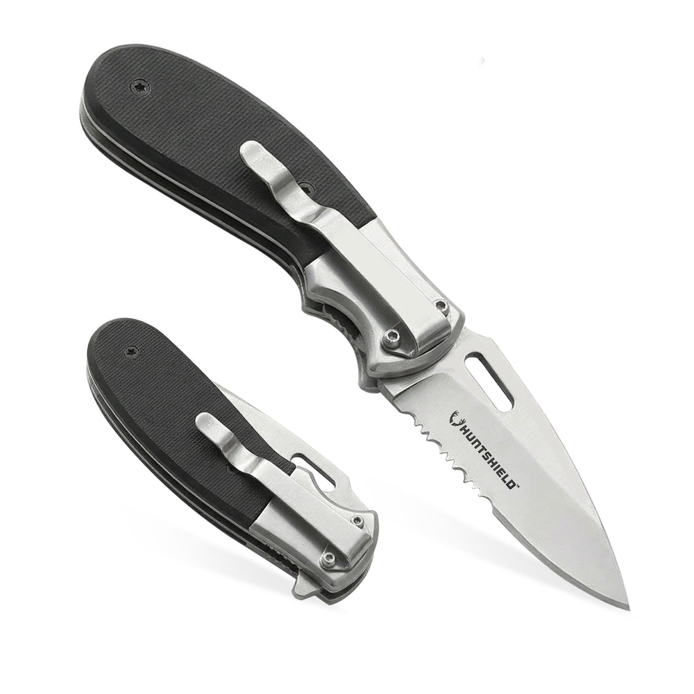 Stainless Steel Folding Pocket Knife – Outdoor Camping & Utility Tool image 0