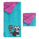 Kids Raccoon Sleeping Bag – Warm & Colorful Camping Sleep Sack image 0