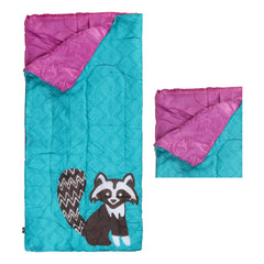 Kids Raccoon Sleeping Bag – Warm & Colorful Camping Sleep Sack image 0