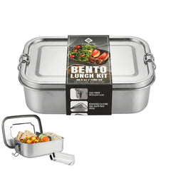 Stainless Steel Bento Lunch Box | 1200ml Leak-Proof Lunch Container” image 0