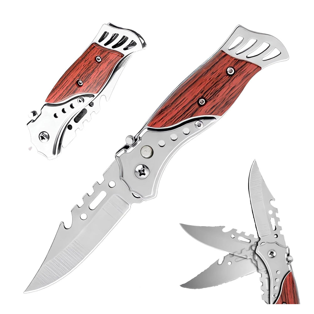 BISONBERG Kitchen Knife/Utility Knife for Kitchen Home Ideal for Portable -(with carabiner hook) image 0