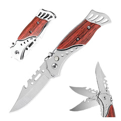 BISONBERG Kitchen Knife/Utility Knife for Kitchen Home Ideal for Portable -(with carabiner hook) image 0