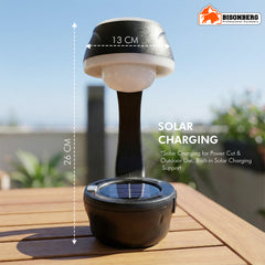 Solar Rechargeable Mushroom Lamp – Outdoor LED Garden & Camping Light image 2