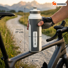 Premium Green Sports Water Bottle | Leakproof Squeeze Bottle | BPA-Free Gym, Cycling & Outdoor Hydration Bottle with Anti-Slip Grip image 2