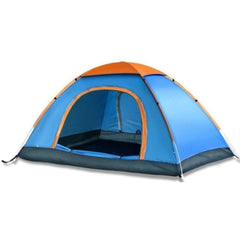Portable Tent for Camping/5-10 Minutes Easy Setup/Waterproof Tent for Camping/Ideal for Outdoor Picnic, Hiking, Trekking - Ideal for 3-4 Persons image 0