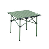BISONBERG Aluminium Folding Camping Table Adjustable Height Table for Camping, Fishing, Hiking, Travel, Picnic, Beach - Aluminum (Square) image 0