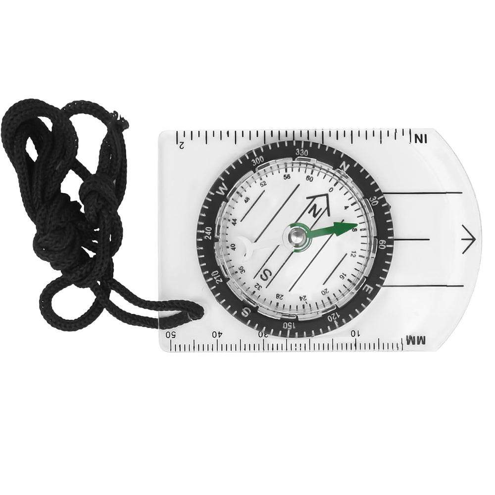 3 in1 Multifunction Compass Carabiner Clip Keychain Thermometer Guiding Keyring for Outdoor Hiking Camping Climbing Hunting Travelling, Pack of 1 image 0