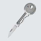 Key Pocket Knife, Stainless Steel Mini Cutter Tool for Unpacking, Camping, Multipurpose Use