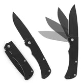 BisonBerg Tactical Folding Pocket Knife – Sleek Black EDC Blade with Safety Lock for Outdoor, Camping & Survival Use image 0