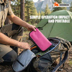 BISONBERG Portable Folding Camping Stool with Carry Case – Lightweight Compact Travel Seat for Camping, Hiking, Fishing & Outdoor Use image 3