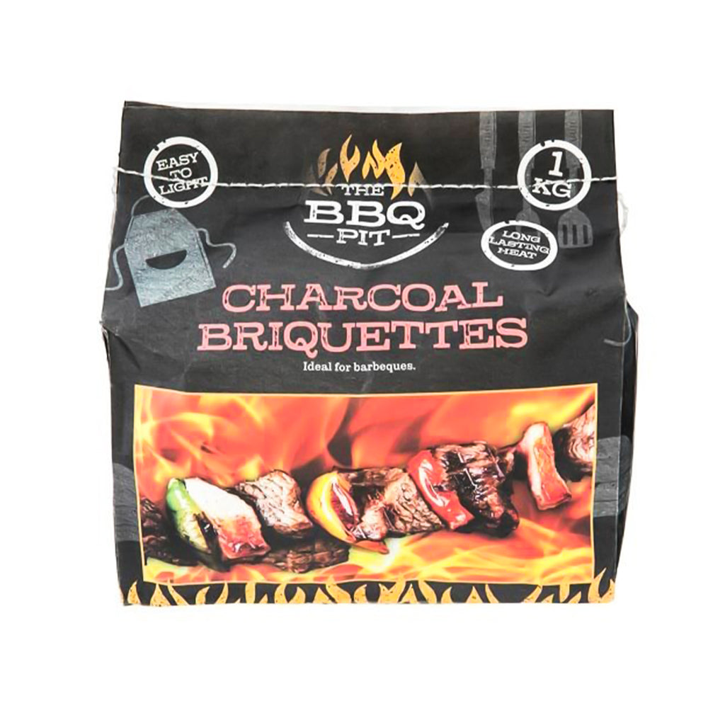 Bisonberg BBQ Charcoal Briquettes – 1KG | Long-Lasting Heat for Outdoor Grilling & BBQ image 0