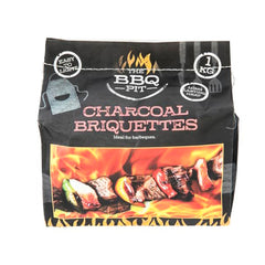 Bisonberg BBQ Charcoal Briquettes – 1KG | Long-Lasting Heat for Outdoor Grilling & BBQ image 0