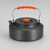 BISONBERG 1.6 L Portable Water Kettle Water Pot | Teapot Coffee | Tea Kettle Outdoor Camping Hiking Picnic Pot - Aluminum Alloy (Orange)