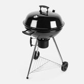 Portable Charcoal BBQ Grill with Lid & Wheels – Outdoor Kettle Barbecue