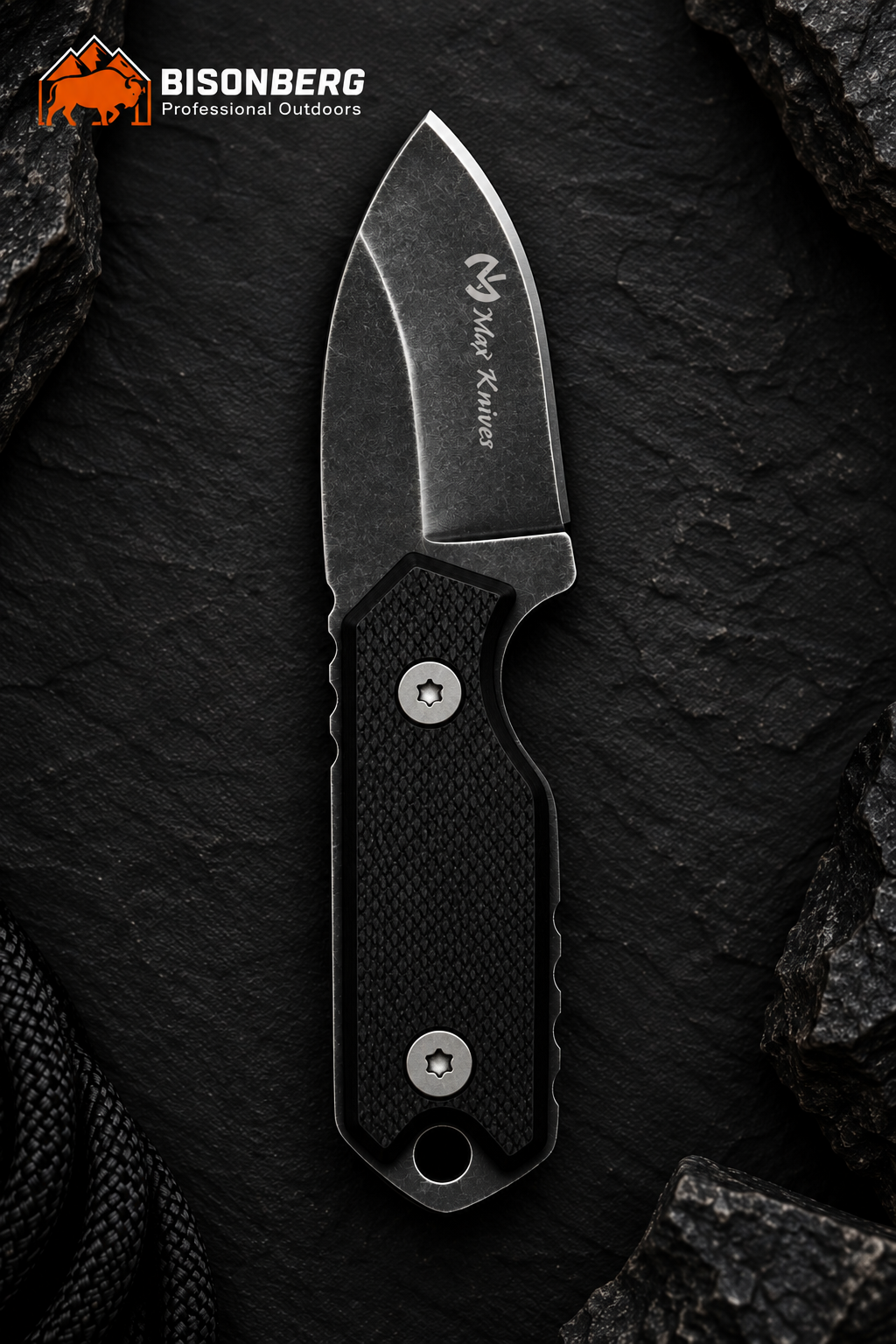 Bisonberg l  Premium Mini Refurbished   fixed Blade,Kitchen Utility And Outdoor Camping Knife|