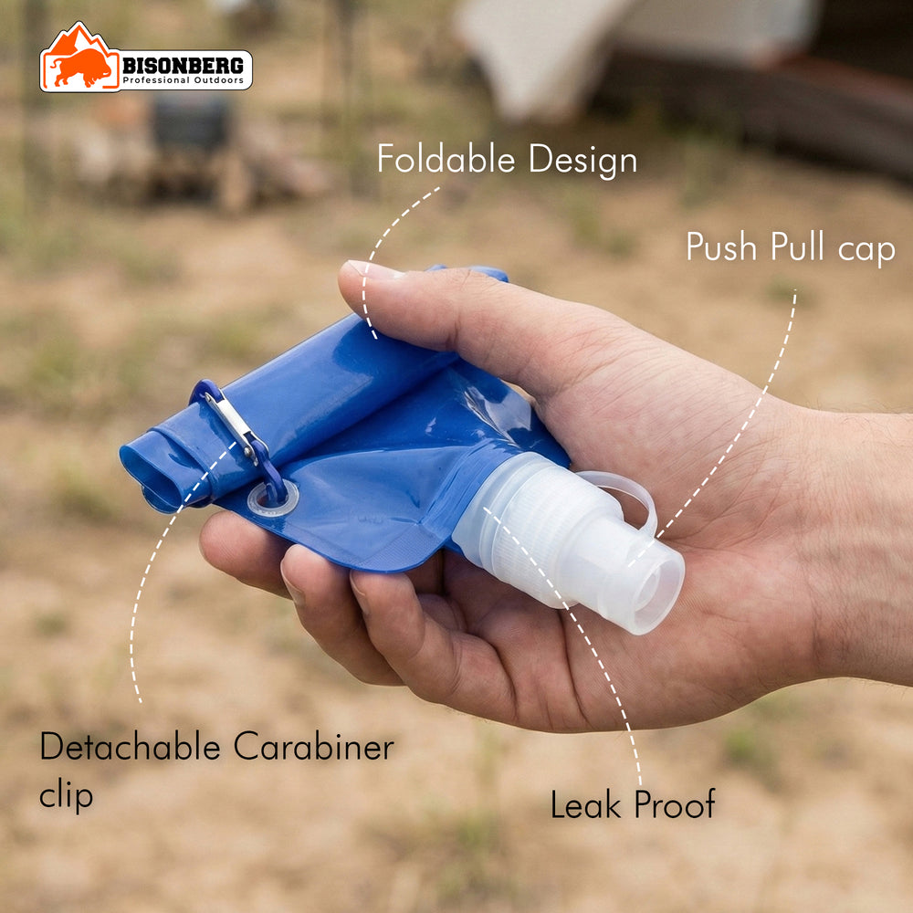 Collapsible Water Bottle – Portable Foldable Travel Flask image 1