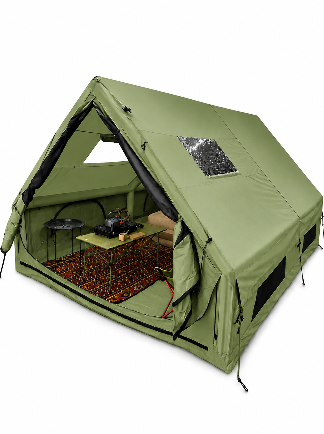 BISONBERG-Inflatable Camping a Air Tent – Waterproof Large Outdoor Family Shelter|