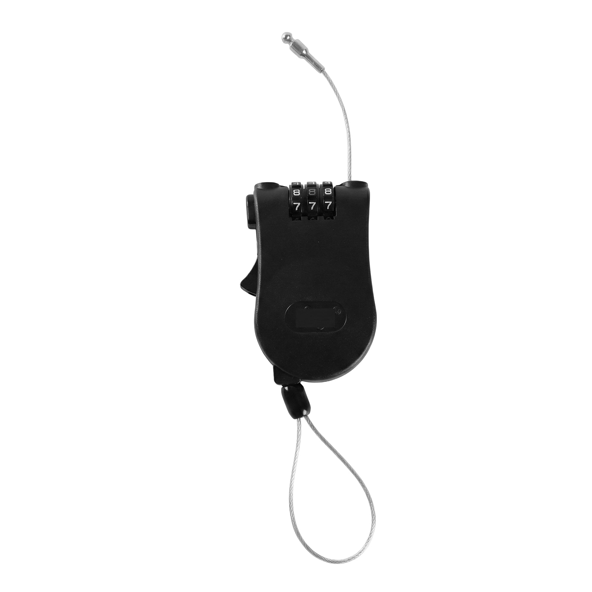 Portable Retractable Cable Lock – 3-Digit Combination Security Lock image 0