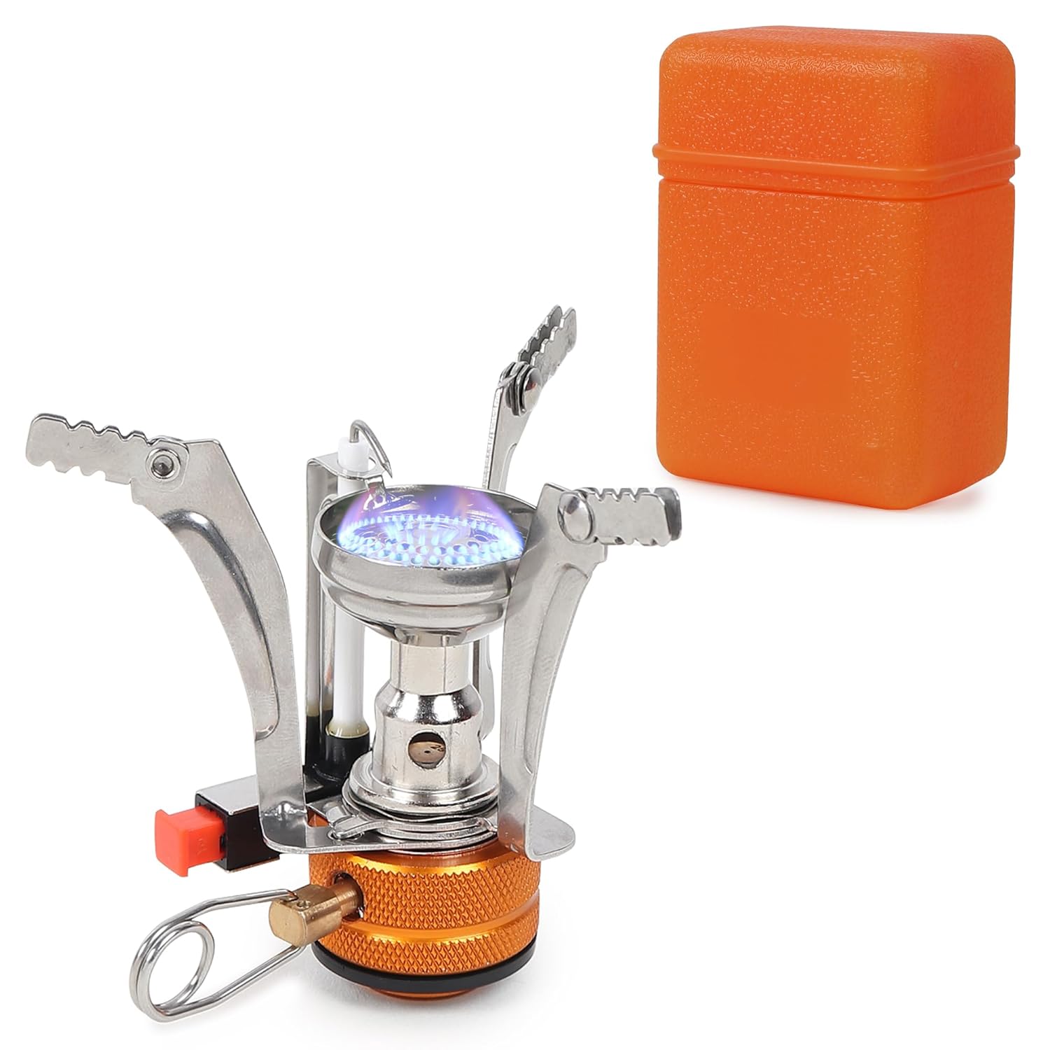 Portable Stove | Butane Gas Burner | Camping, Hiking, Picnic | Stainless Steel Body | Folding Furnace image 0