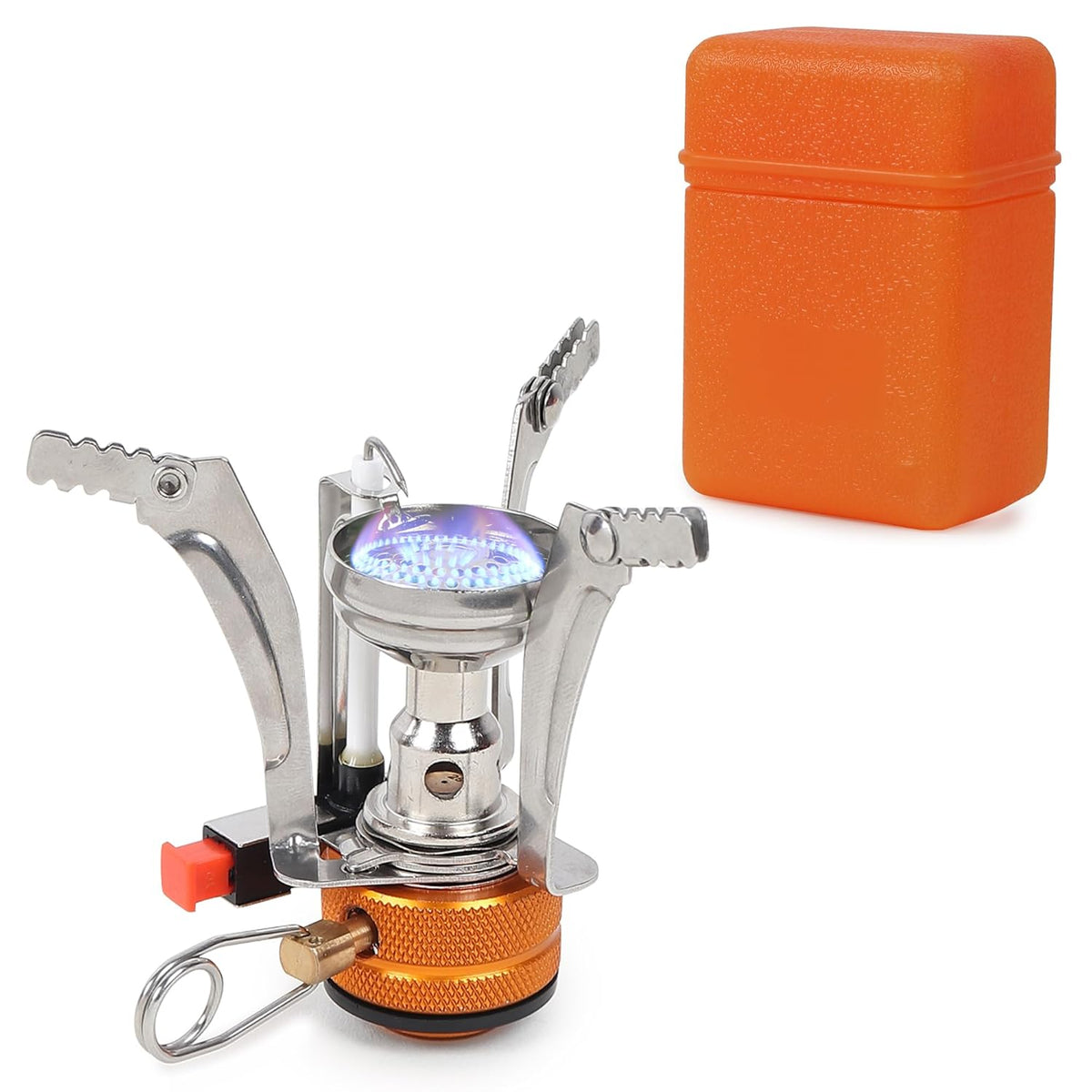 Portable Stove | Butane Gas Burner | Camping, Hiking, Picnic | Stainless Steel Body | Folding Furnace image 0