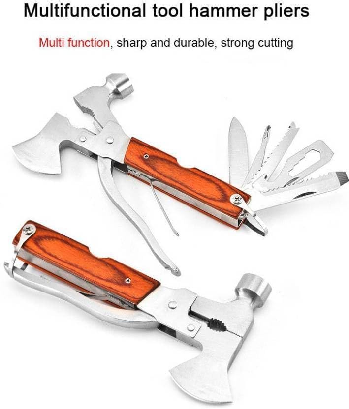 Aluminium- Multi-Tool 16-In-1 Upgraded Axe Hammer For Outdoor Adventures image 1