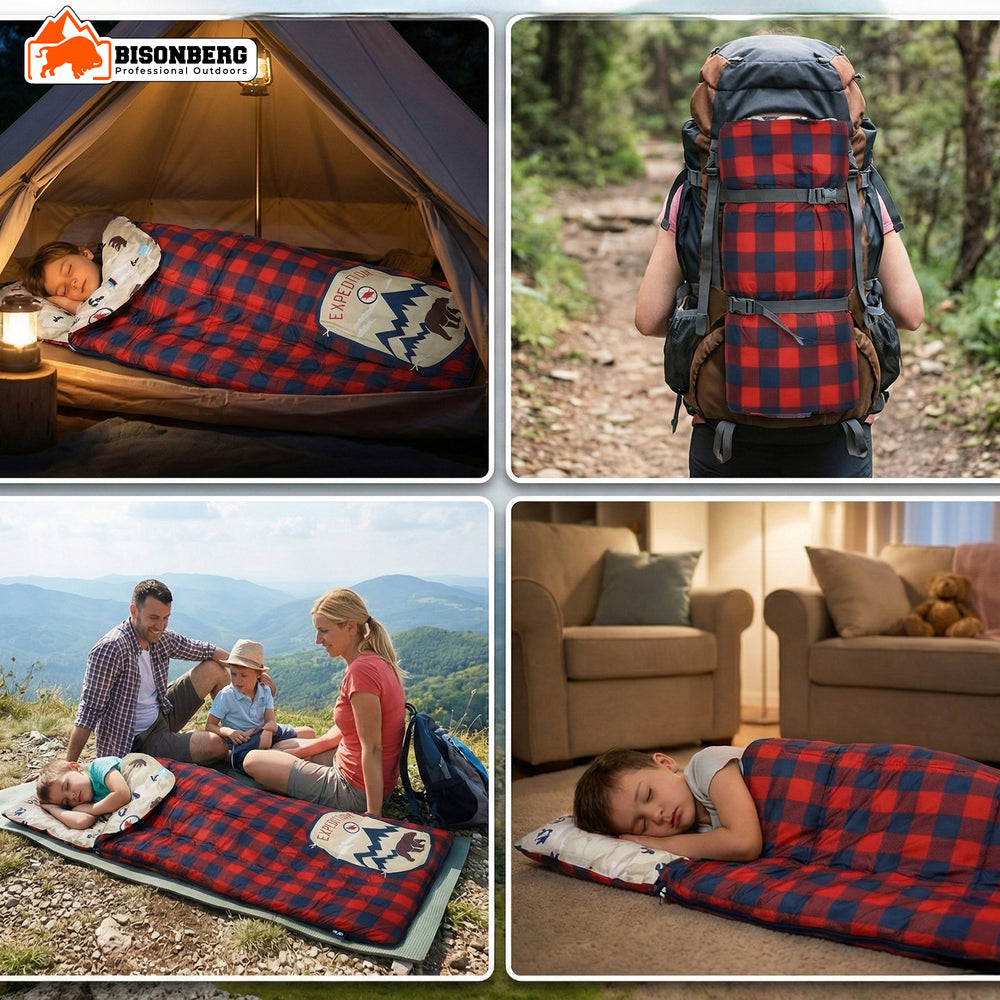 Kids Camping Sleeping Bag – Warm Outdoor Adventure Sleeping Sack image 6