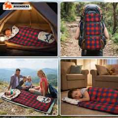 Kids Camping Sleeping Bag – Warm Outdoor Adventure Sleeping Sack image 6