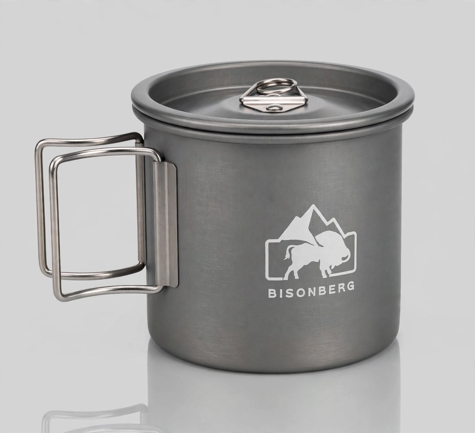 BISONBERG Aluminium Camping Cooking Pot with Lid – Lightweight Outdoor Cookware