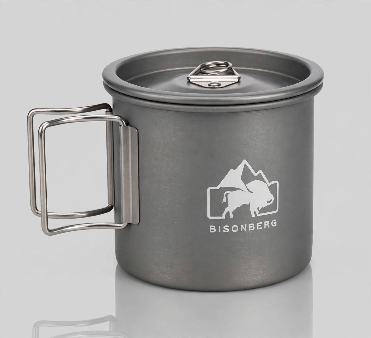 BISONBERG Aluminium Camping Cooking Pot with Lid – Lightweight Outdoor Cookware