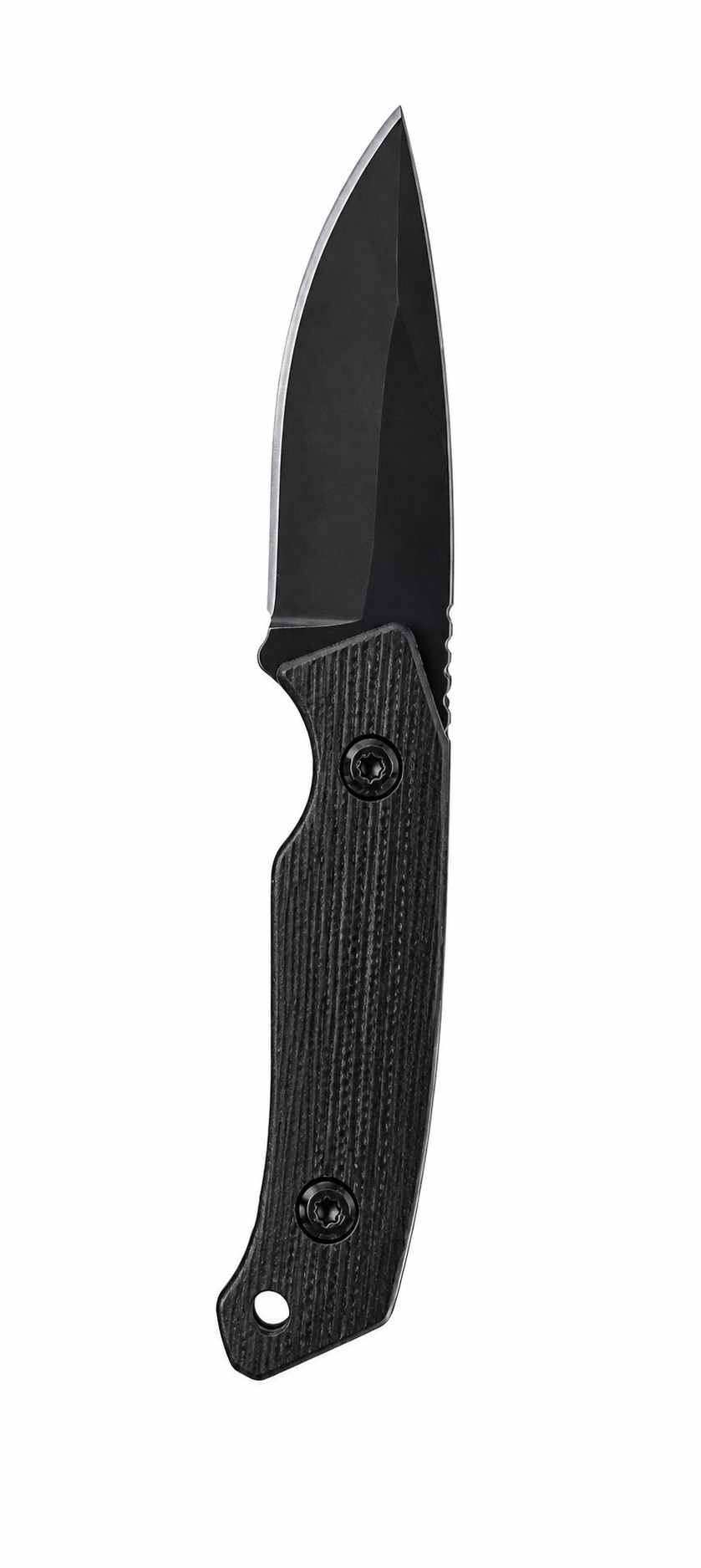 Bisonberg l Black Sharp and Durable Refurbished  Blade Knife  | Outdoor Camping & Survival Knife And Comfortable Textured Handle