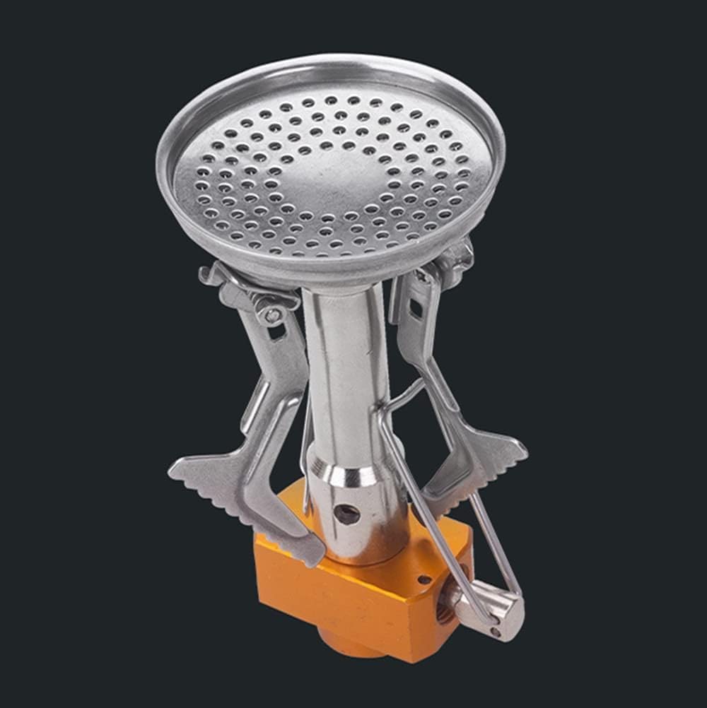Camping Stove Burner | Portable Gas Stove | Butane Gas Burner For Outdoor Camping, Hiking, Picnic, Mini gas stove, Stainless Steel body | Folding Furnace, Camping Equipment With Pouch A12 image 3