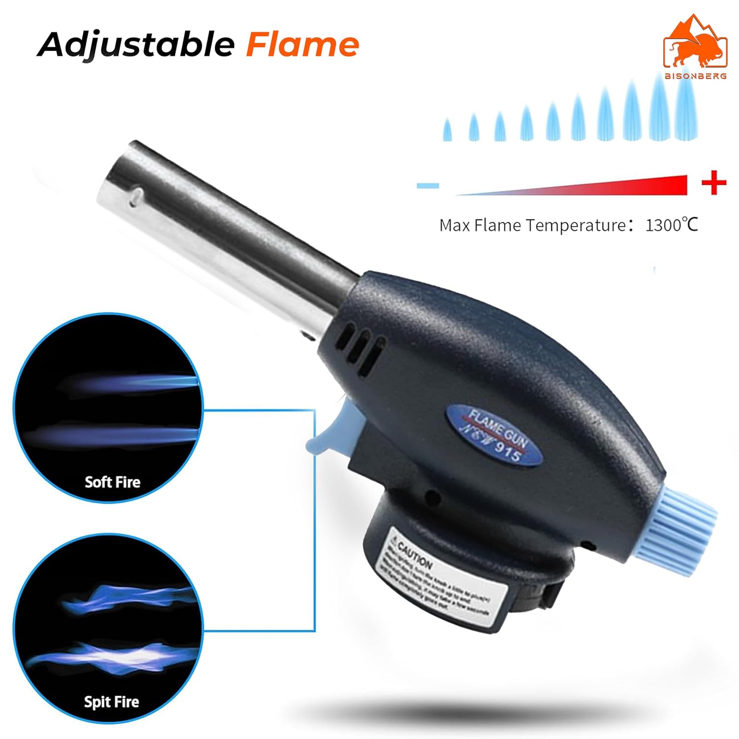 Flamethrower Butane Burner Auto Ignition Camping Weldin Blow Torch for Creme Brulee, Kitchen, Cooking, BBQ image 5