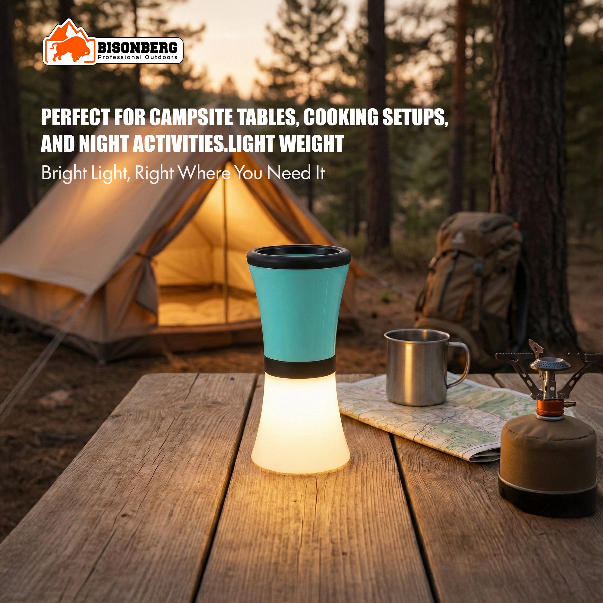 Portable LED Camping Lantern – Rechargeable Outdoor Tent Light image 2