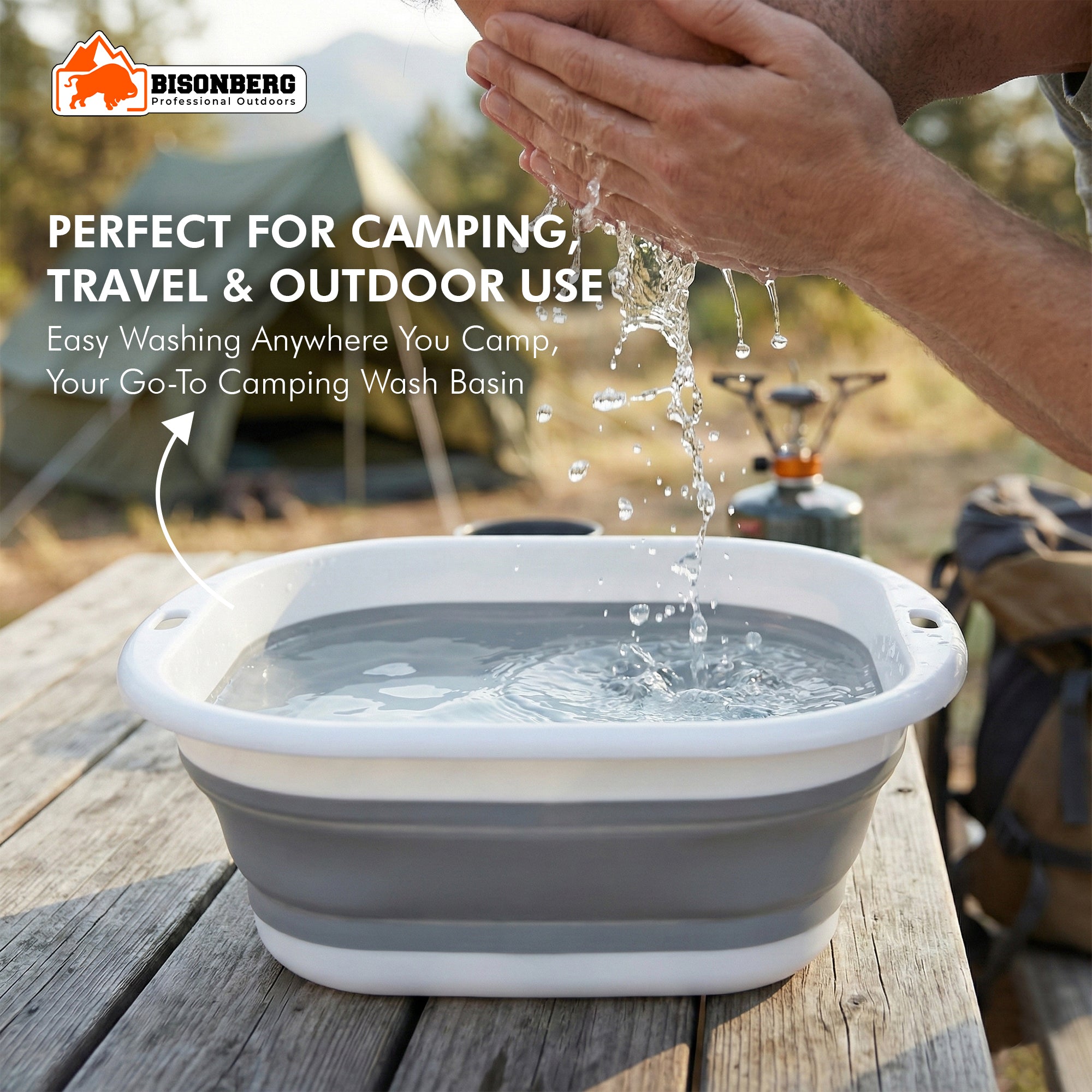 Collapsible Washing Basin Set – Foldable Multi-Purpose Storage Tubs image 3