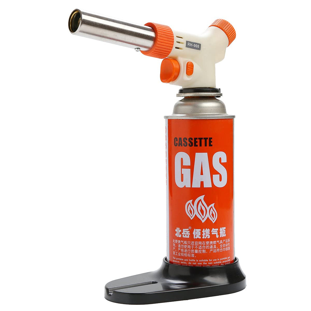 Cloudberry Blow Torch - Best Creme Brulee Torch - Refillable Professional Kitchen Torch with Safety Lock and Adjustable Flame Baking Pastries Desserts image 1