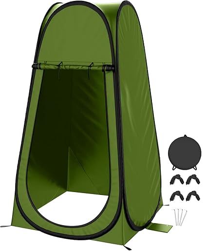 Portable Shower Tent Spacious Changing Dressing Room Outdoor Rain Shelter for Toilet Camping Hiking Beach image 0